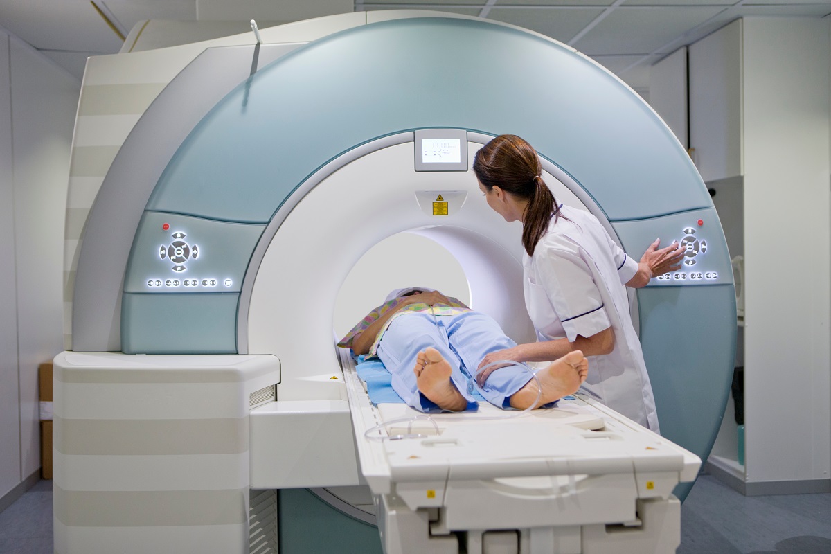 MRI scan in the hospital