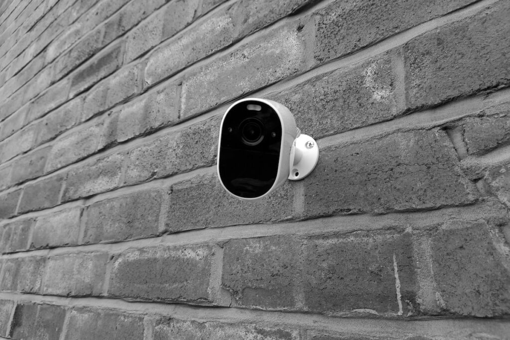 blink camera installed on the wall